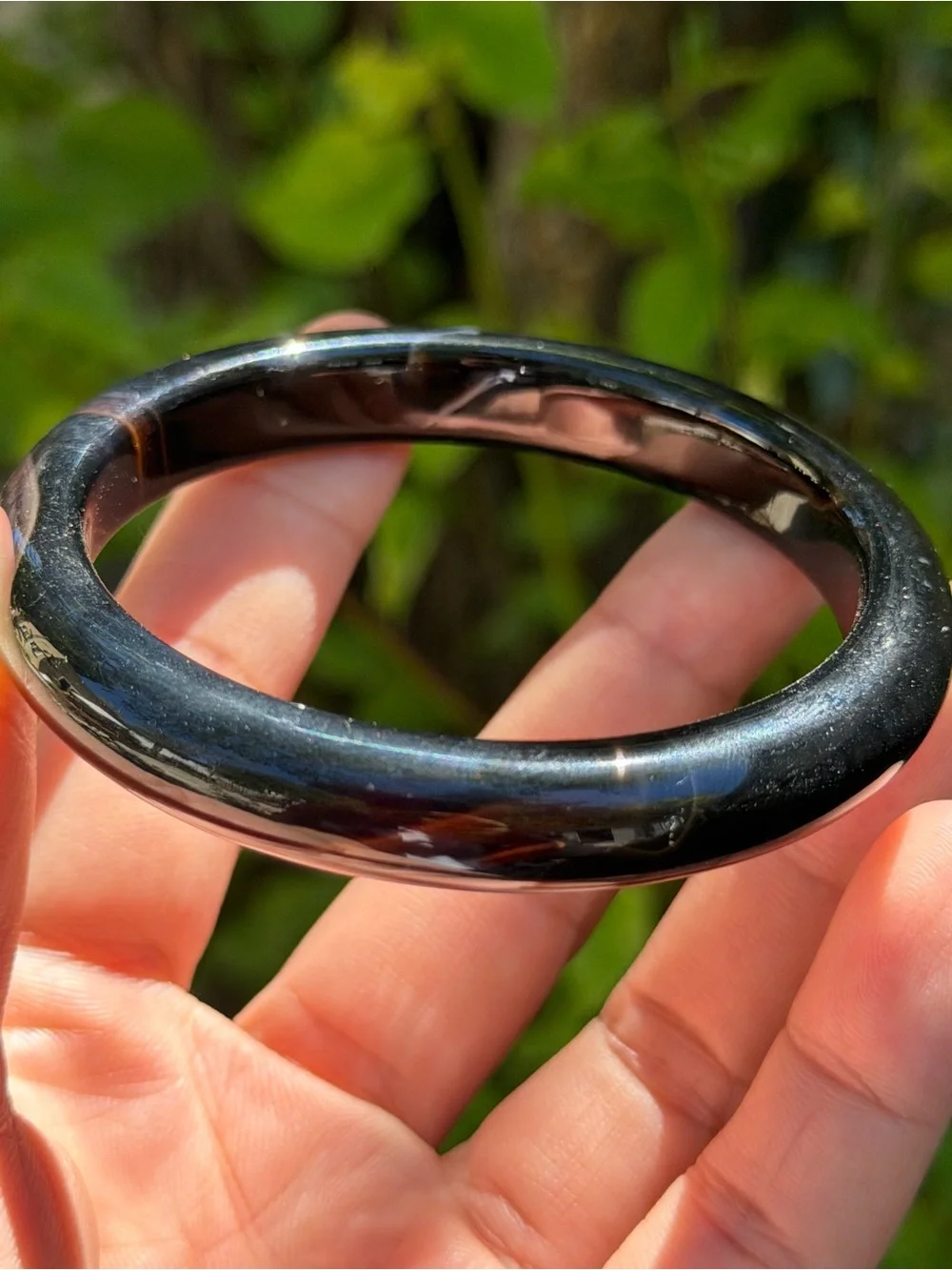 60mm inner diameter black onyx bangle 1826